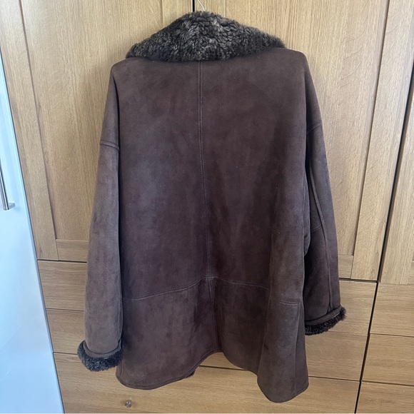 Owen Barry Men’s Brown Shearling Coat Made in Great Britain - Picture 6 of 16